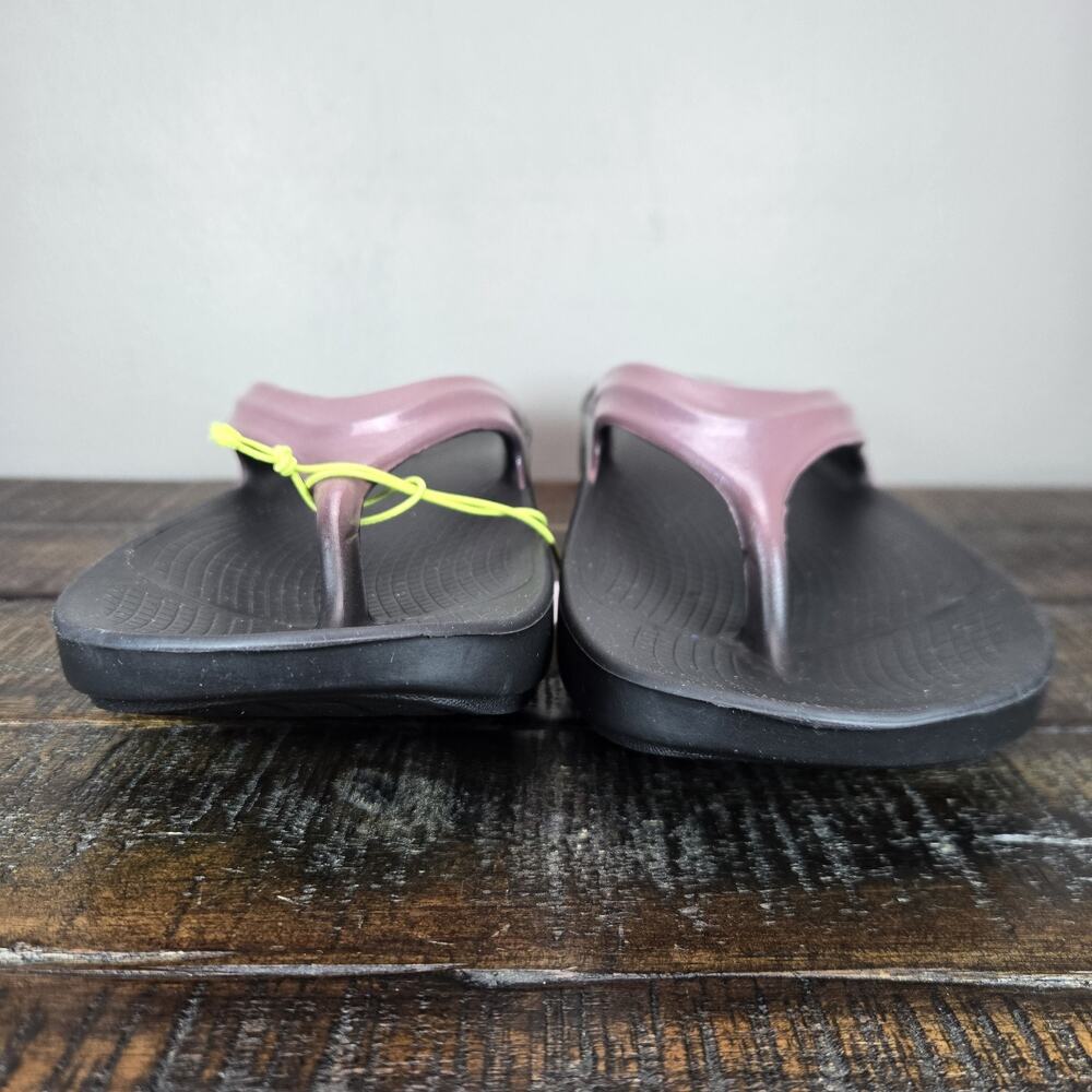 NEW Oofos Oolala Womens Size 9 Recovery Slip-On Flip Flops Sandals Rosewood - Picture 3 of 12